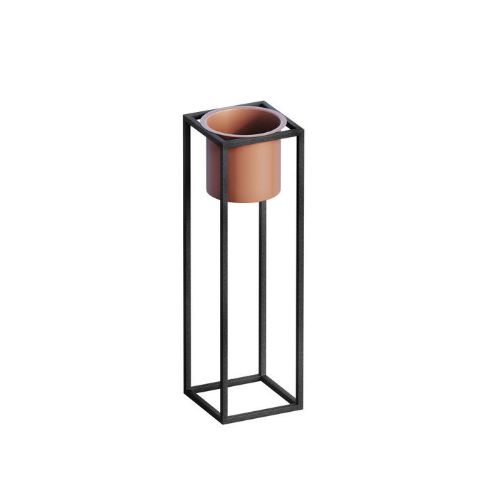 Aberto Design Maceta Decorativa GED-023-B Negro y Cobre Aberto Design Maceta Decorativa GED-023-B Negro y Cobre